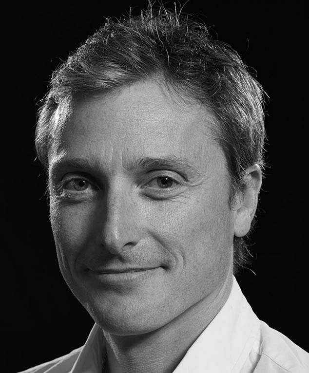 Jeremy White black and white headshot