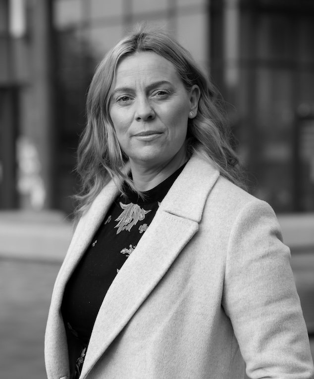 Katriona O'Sullivan Black and White Headshot